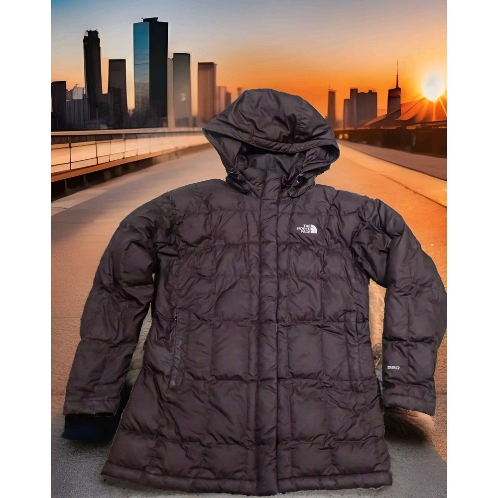 The‎ North Face Down Parka Women Small Brown Excellent 550 Fill Puffer Jacket